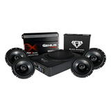 4 Coaxiales + Amplificador + Subwoofer Activo + Kit Cable