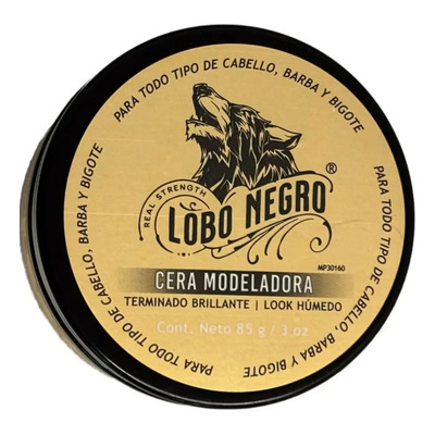 Cera Efecto Brillante Cabello, Barba Y Bigote 85g Lobo Negro | MercadoLibre