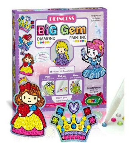 Kitdiamantes Pegatinas Decorativas Big Gem Princesas 