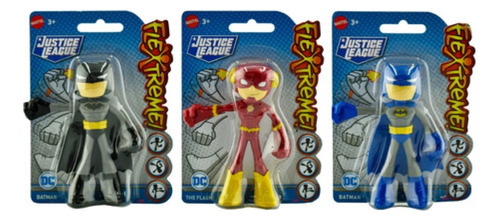 Dc Justice League Flextreme Pack 3 Figuras 10 Cm #2 Mattel