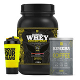 Kit Kimera Smart Coffee + Whey Protein + Coqueteleira Shaker