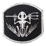 Patch Navy Seal Devgru Frogman Branco Bordado Ponto Militar