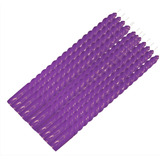 Vela Espiral Adviento Parafina 25cm  Caja 20 Piezas Morado