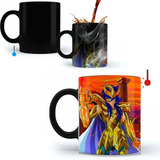 Taza Mágica Térmica Caballeros Del Zodiaco Scorpio Milo 