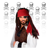 Peluca Piratas Del Caribe Jack Sparrow Cotillon Disfraz