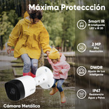 Dahua Kit Cctv 4 Cámaras 2 Mp  + Disco Duro 500 Gb Kit De Video Vigilancia Con Accesorios Incluidos Cámaras De Seguridad Con Detección De Movimiento