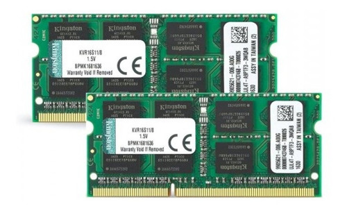 Kit Memorias Ram Ddr3l 8gb 2x4gb 1600mhz Compatible Con Mac