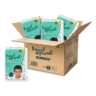 Caja De Pañales Rascal Friends Etapa 5 128 Piezas Género Sin Género Talla Extra Grande (xg)