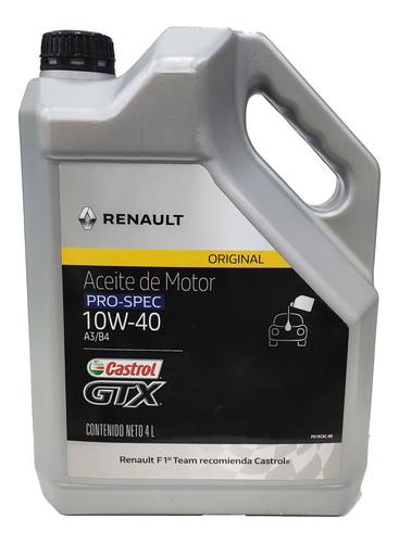 Aceite Renault Castrol Pro Semi Sintetico 10w40 4l