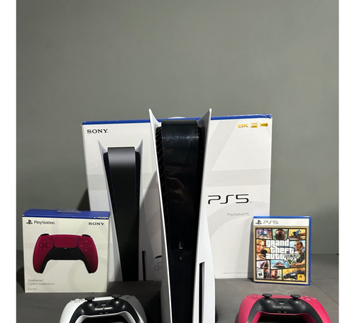 Sony Playstation 5 C/lectora 825 Gb- 2 Controles- Gta V
