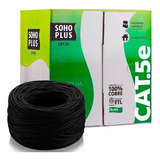 Cabo De Rede Cat5e Soho Plus Caixa 305m Cmx Preto Furukawa