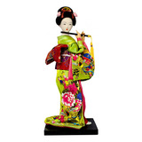 Elegante Muñeca Geisha Con Kimono Tradicional Estilo H