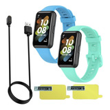 Pack Cargador Para Huawei Honor Band 7 + 2 Correas + 2 Micas