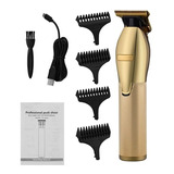 Maquina Hair Trimmer Gold Acero Inoxidable Profesional