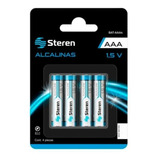 Batería Alcalina Tipo Aaa 1.5v Pack 4 Piezas Steren