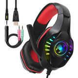 Auriculares Headphones Gamer Con Cable Y Microfono | Svyh...