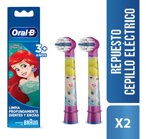 Repuesto Cepillo Dental Electrico Oral-b Princess X 2und