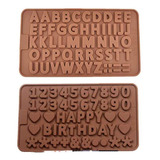 Moldes De Silicona Con Letras De Chocolate, Molde De Caramel