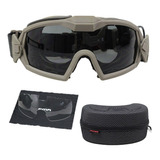 Óculos Tático Goggles Com Cooler Airsoft Paintball