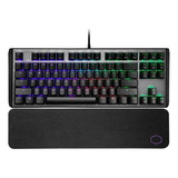 Teclado Gamer Cooler Master Ck530 V2 Preto Rgb Switch Azul Idioma Inglês Cor De Teclado Cinza