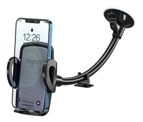 Windshield Car Phone Mount, Gooseneck Cell Phone Holder Car 