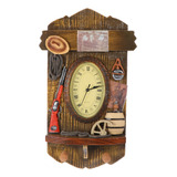 Reloj De Pared Tradicional Con Péndulo Antiguo