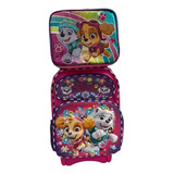 Paw Patrol   Mochila Mod 0020  Llantas Gel Y Lonchera 