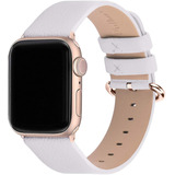 Malla Cuero Para Apple Watch (42mm) Blanca