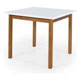 Kit De Jantar Elisa (mesa 90branca 4 Cadeiras Preto) Moderno