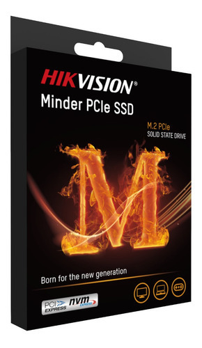 Ssd Hikvision Minder 256gb M.2 Nvme 2300mbs Cor Preto