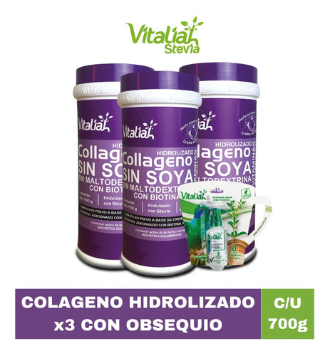 Colageno Hidrolizado Vitaliah X3 Con Obs - g a $171