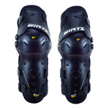 Rodilleras Articulable Motocross Enduro Atv Wirtz Elevate Color Negro Talle L/xl