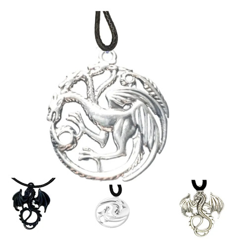 5 Modelos Collar Dragon J Tronos / Medieval / Vikingo -se-cp