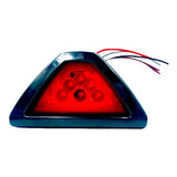 Plafón 6 Led Y Gel Para Moto Tipo Triangulo Stop Emergencia