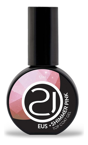 Top Coat Nails 21 Eus Shimmer Pink 12ml