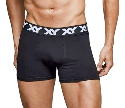 Boxer Xy Art 1387 Liso Algodon Y Lycra