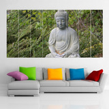 Cuadro Poliptico Estatua Buda Xxl Art 192x100cm