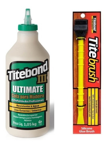 Cola Titebond Iii Ultimate Kit Com 946ml + Pincel Titebrush 