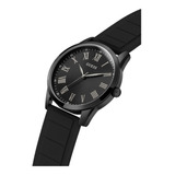 Reloj De Pulsera Guess Gw0362g1 De Cuerpo Color Negro, Analógico, Para Hombre Color, Bisel Color Negro