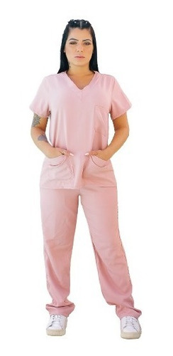 Conjunto Scrub Enfermagem Uniforme Plus Size Feminino Top 02