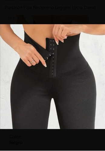 Leggins Faja En Licra Power Y En Neopreno 