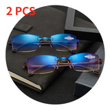 Óculos Anti Raio Azul Leitura Grau /descanso Computador Kit2