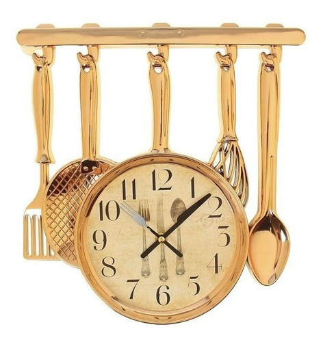 Reloj Pared Cocina Hogar Cuchara Cucharones Decoración 108-1