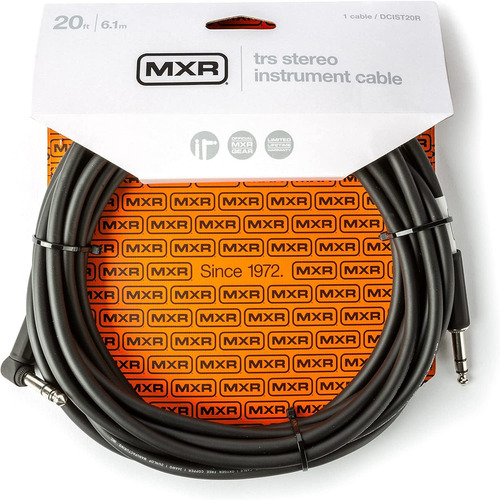 Mxr Trs Cable De Instrumento Estéreo 20 Pies6,1 M Dcis...