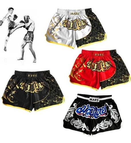 Short De Muay Thai, Kick Boxing, Entrenamiento Deportivo