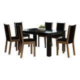 Juego De Comedor Lola Suecia 6 Sillas Favatex