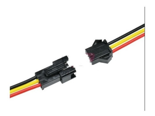 Lote 5 X Conector Tipo Sm 3 Pin Macho+hembra Cable 15cm Ityt