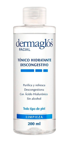 Dermaglós Facial Tónico Hidratante Descongestivo Purificante Refrescante Pieles Sensibles