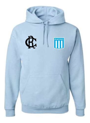 Buzo Racing Club Avellaneda - Hoodie Unisex - Futbol Moda