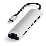 Hub Adaptador Slim Usb-c Usb-a Hdmi 4k Red Sd Msd - Satechi 